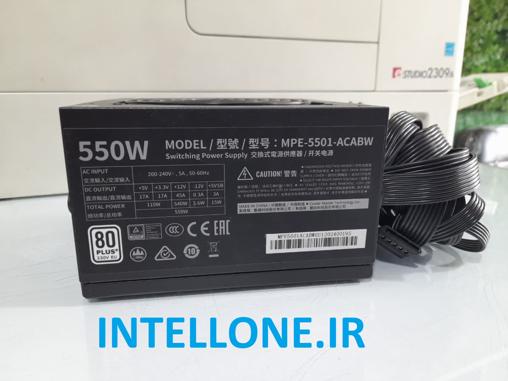 منبع تغذیه 550 وات کولر مستر استوک مدل MPE-5501-ACABW