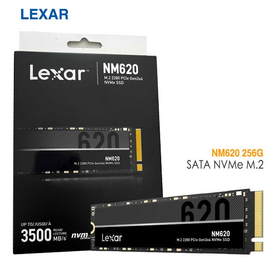 حافظه SSD اینترنال لکسار مدل NM620 M.2 2280 NVMe ظرفیت 256 گیگابایت