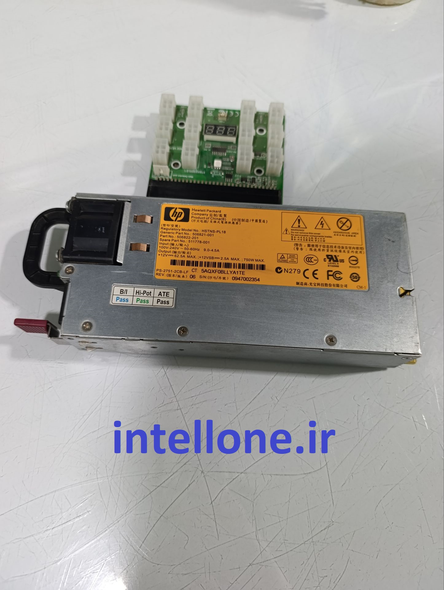 پاور کارکرده سروری 750 وات HP HSTNS-PL18